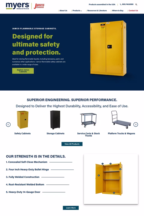 Jamco-Products Homepage 1440px