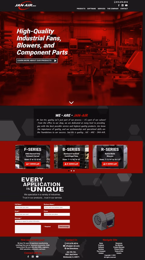 Jan-Air Homepage 1440px