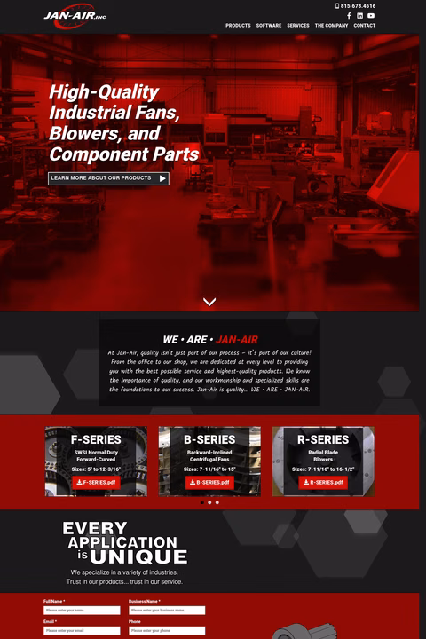 Jan-Air Homepage 1440px