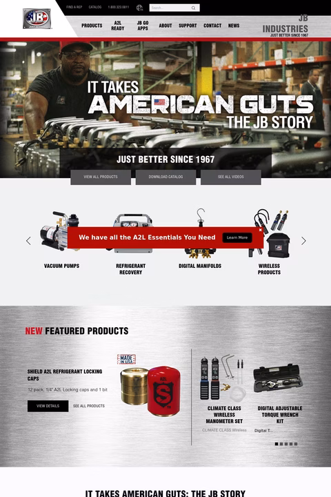 Jb-Industries Homepage 1440px