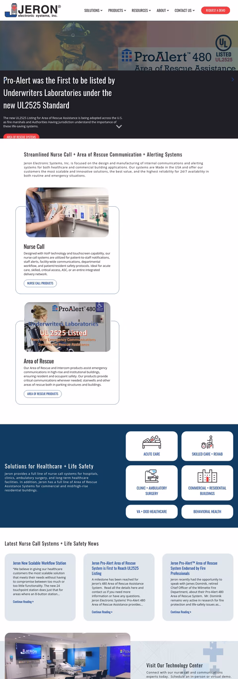 Jeron-Electronic-Systems Homepage 1440px