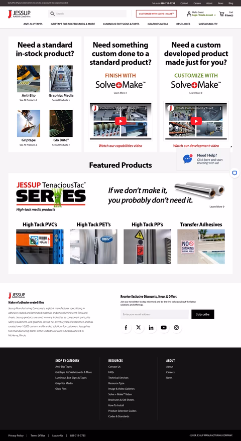 Jessup-Manufacturing Homepage 1440px