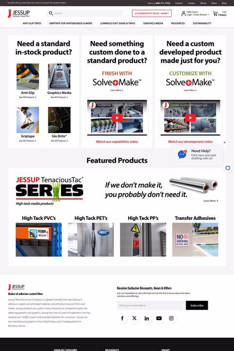 Jessup-Manufacturing Homepage 1440px
