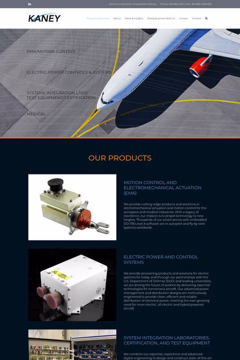Kaney-Aerospace Homepage 1440px