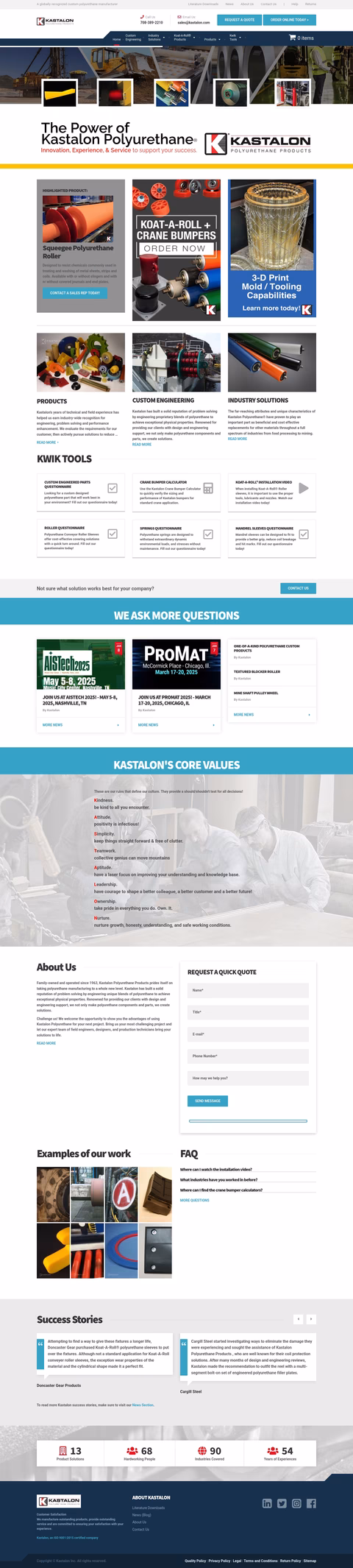Kastalon Homepage 1440px