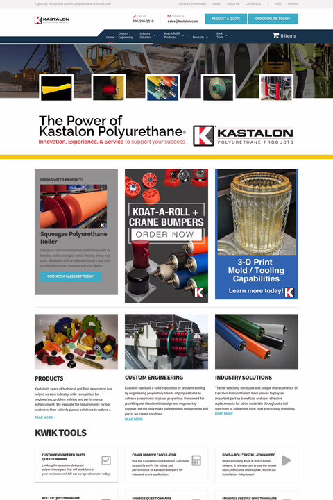 Kastalon Homepage 1440px