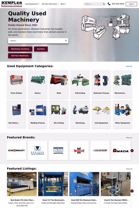 Kempler-Industries Homepage 1440px