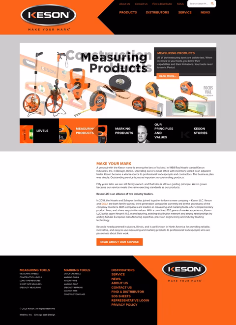 Keson-Industries Homepage 1440px