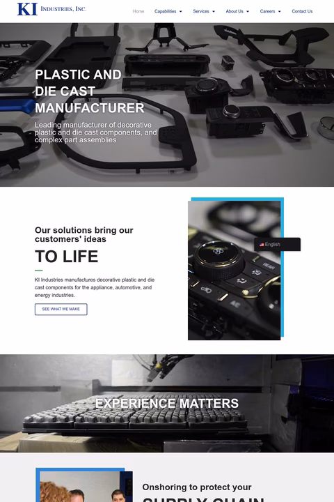 Ki-Industries Homepage 1440px