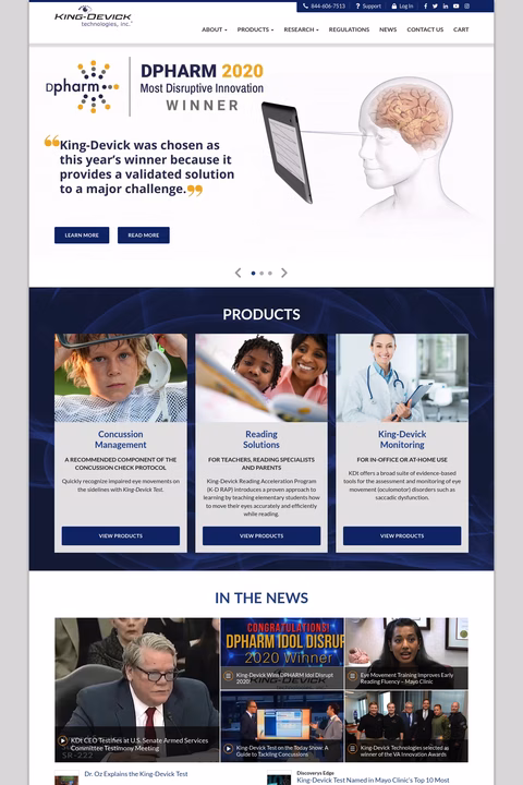 King-Devick-Technologies Homepage 1440px