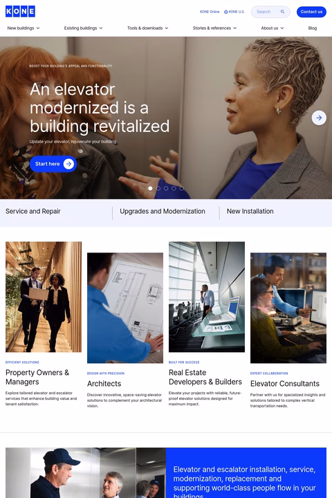 Kone-Americas Homepage 1440px