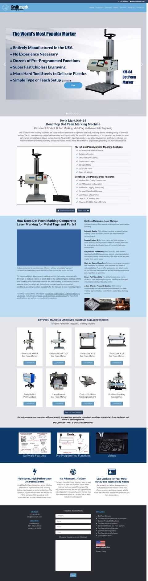 Kwik-Mark-Inc Homepage 1440px