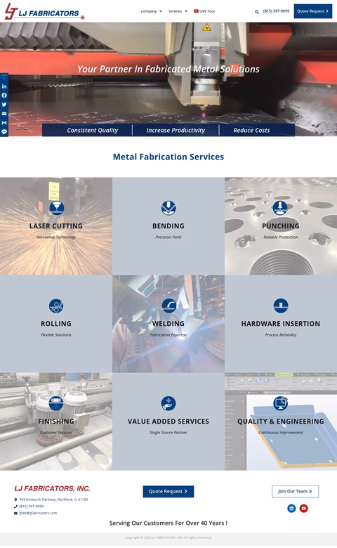 Lj-Fabricators Homepage 1440px