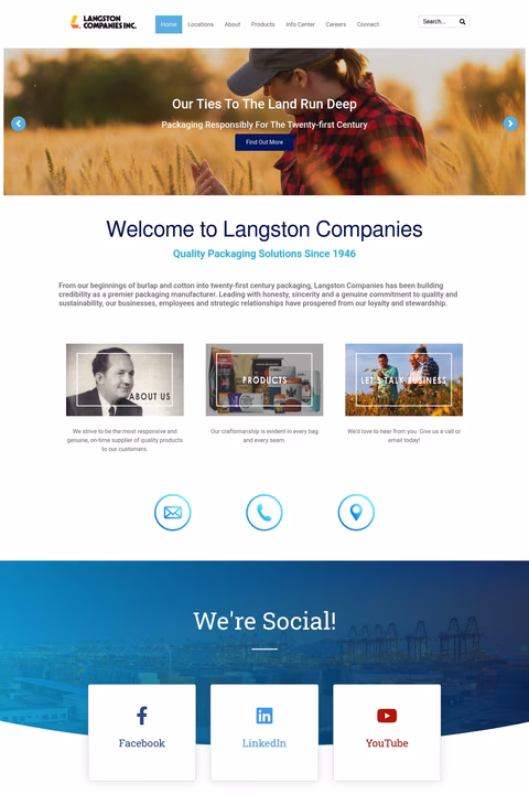 Langston-Companies Homepage 1440px