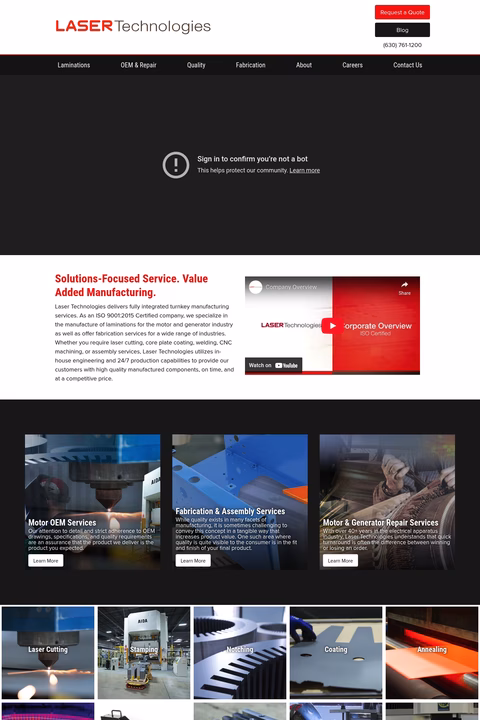 Laser-Technologies-Inc Homepage 1440px