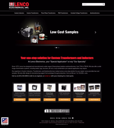 Lenco-Electronics Homepage 1440px