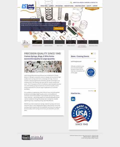 Lewis-Spring-Manufacturing-Co Homepage 1440px