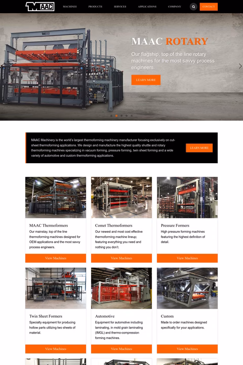 Maac-Machinery Homepage 1440px