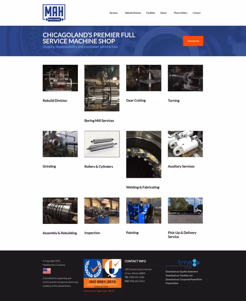 Mah-Machine-Company Homepage 1440px