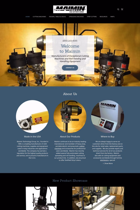 Maimin-Technology-Group Homepage 1440px