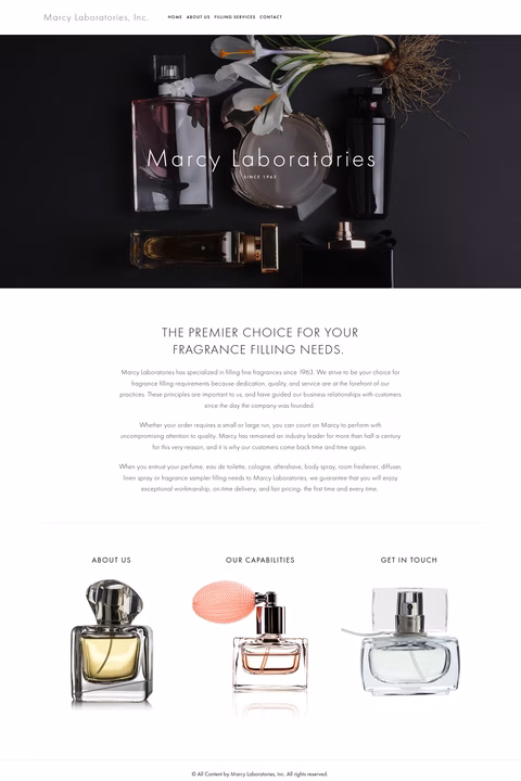 Marcy-Laboratories Homepage 1440px