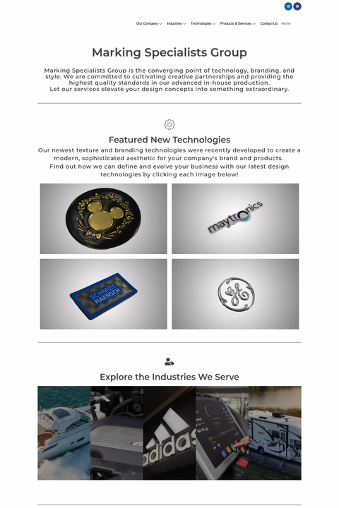 Marking-Specialists-Group Homepage 1440px
