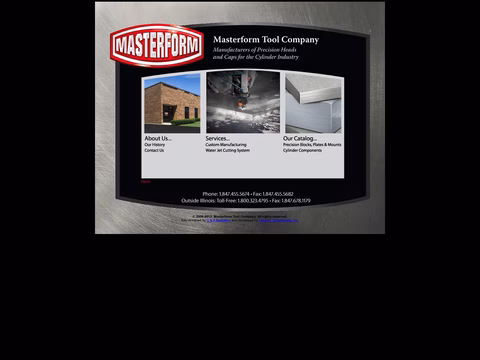 Masterform-Tool-Company Homepage 1440px