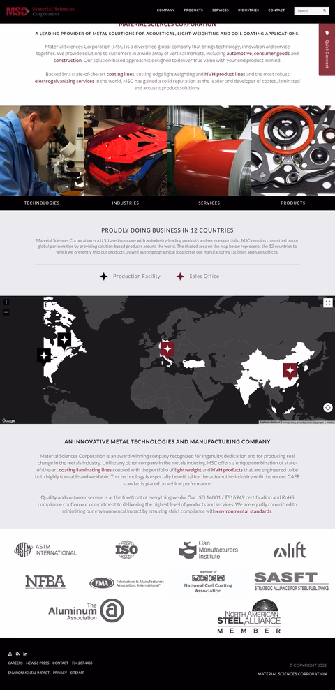 Material-Sciences-Corporation Homepage 1440px