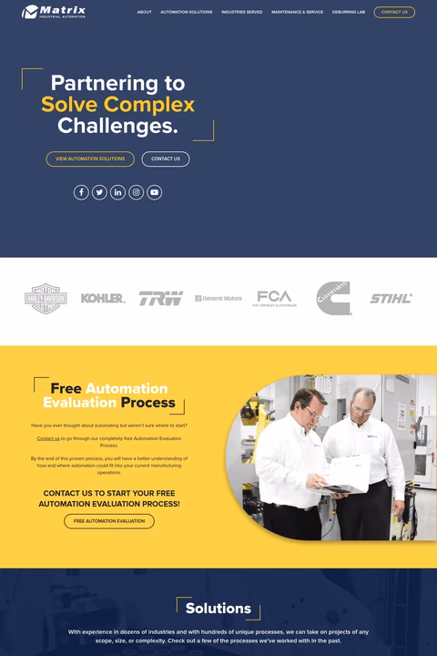 Matrix-Design Homepage 1440px