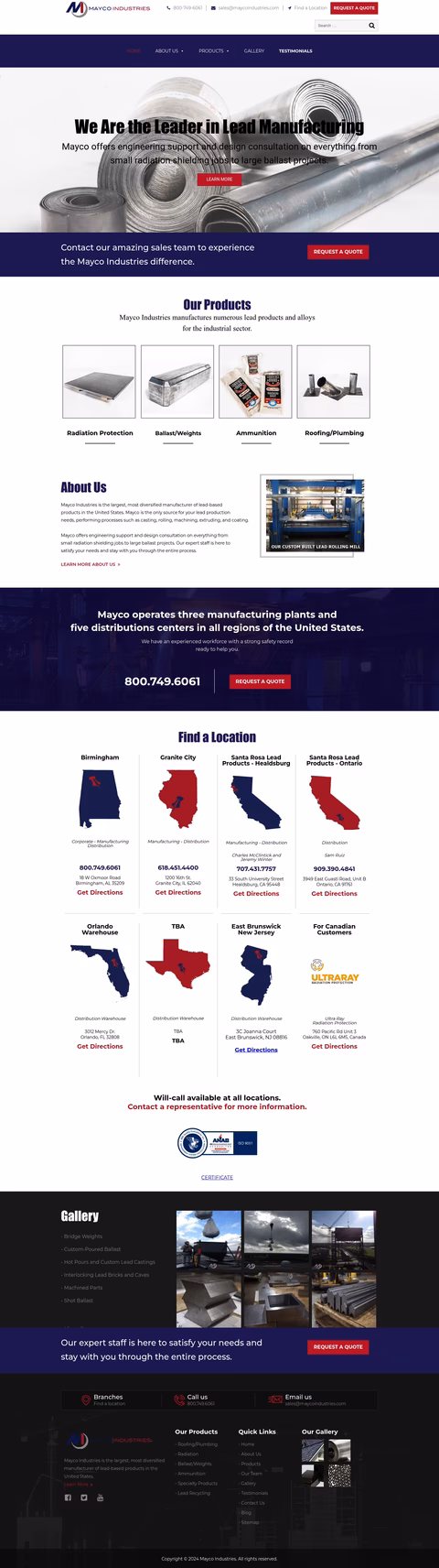 Mayco-Industries Homepage 1440px