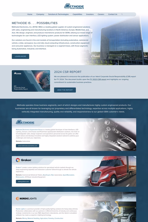 Methode-Electronics Homepage 1440px
