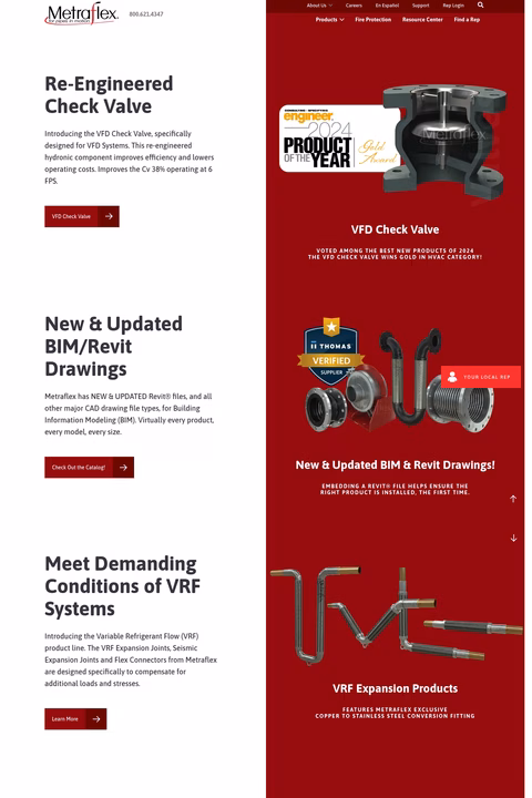 Metraflex Homepage 1440px