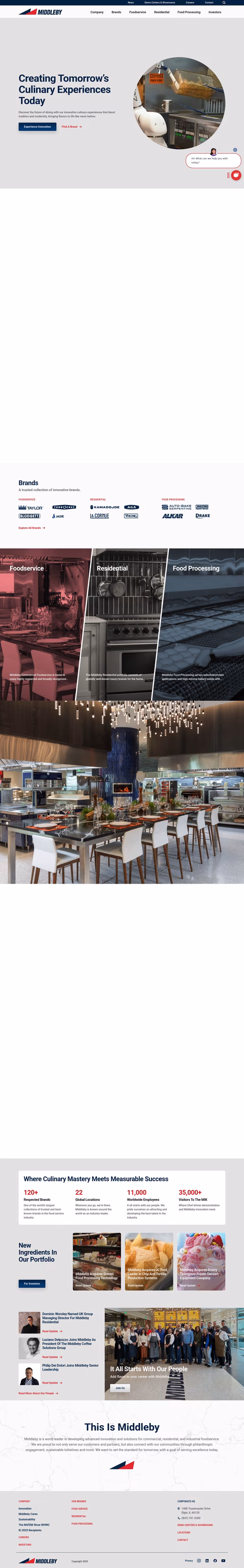 Middleby-Corporation Homepage 1440px