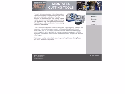 Midstates-Cutting-Tools Homepage 1440px