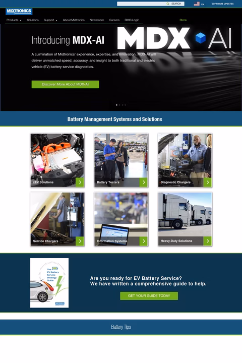 Midtronics Homepage 1440px