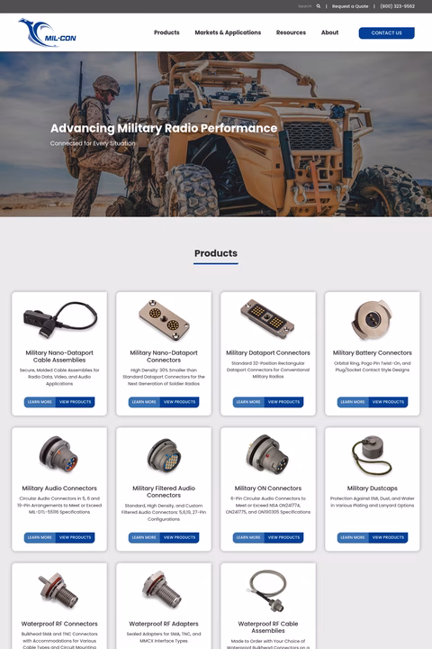 Mil-Con-Inc Homepage 1440px