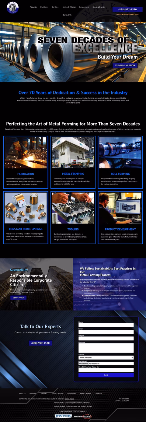 Walker-Manufacturing-Group Homepage 1440px