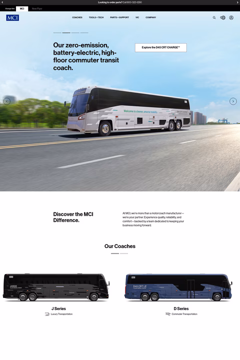 Motor-Coach-Industries Homepage 1440px