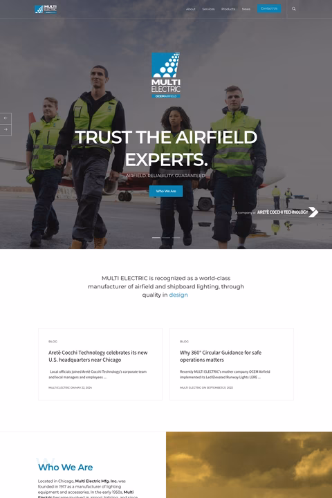 Multi-Electric Homepage 1440px