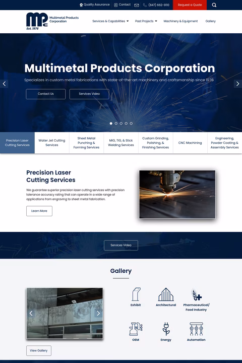 Multimetal-Products Homepage 1440px
