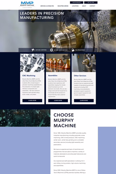 Murphy-Machine-Products Homepage 1440px