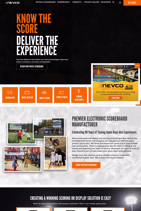 Nevco Homepage 1440px
