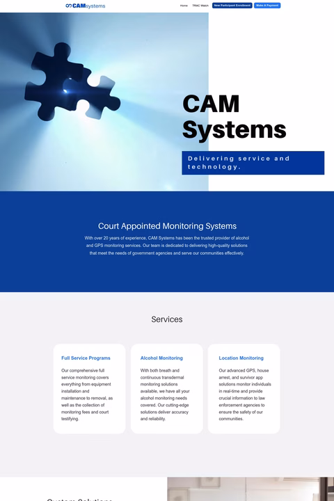 Cam-Systems Homepage 1440px