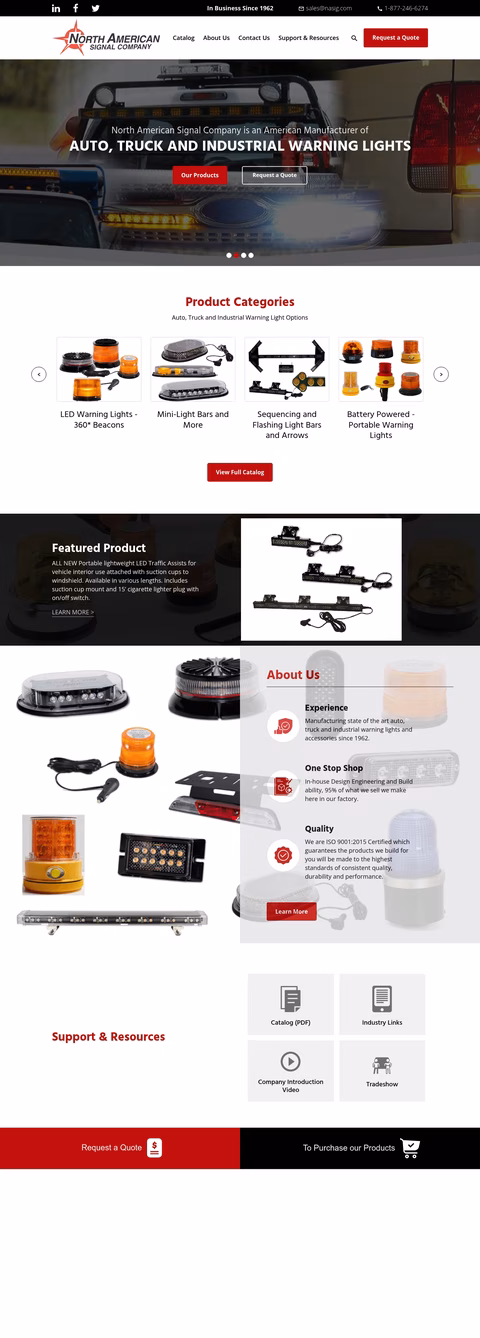 North-American-Signal-Company Homepage 1440px