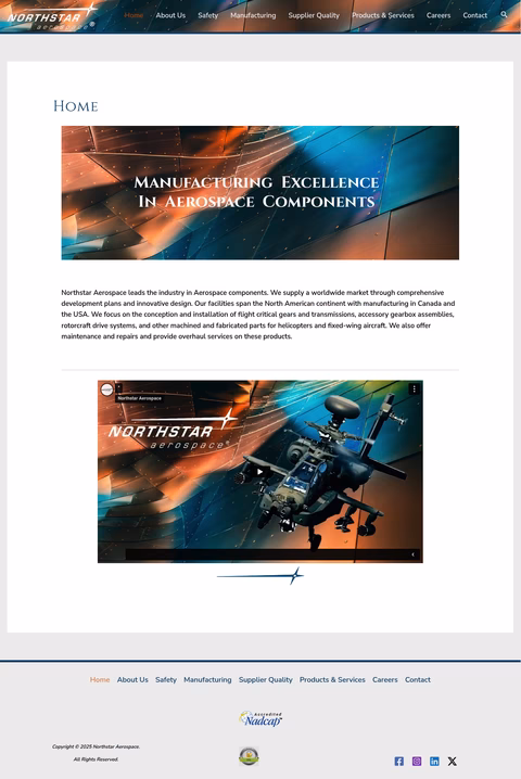 Northstar-Aerospace Homepage 1440px