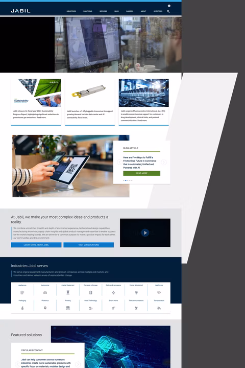 Jabil Homepage 1440px