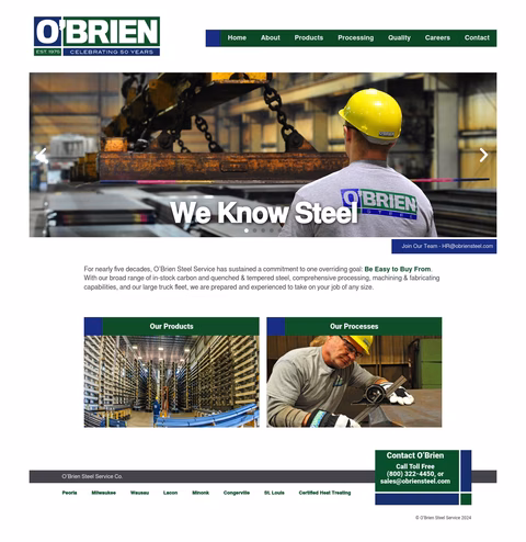 Obrien-Steel-Services Homepage 1440px