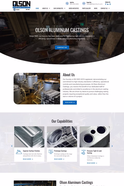 Olson-Aluminum-Castings Homepage 1440px