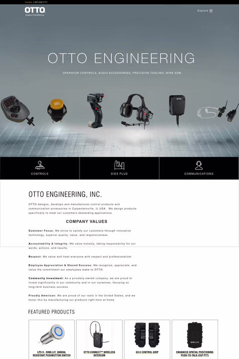 Otto-Engineering Homepage 1440px