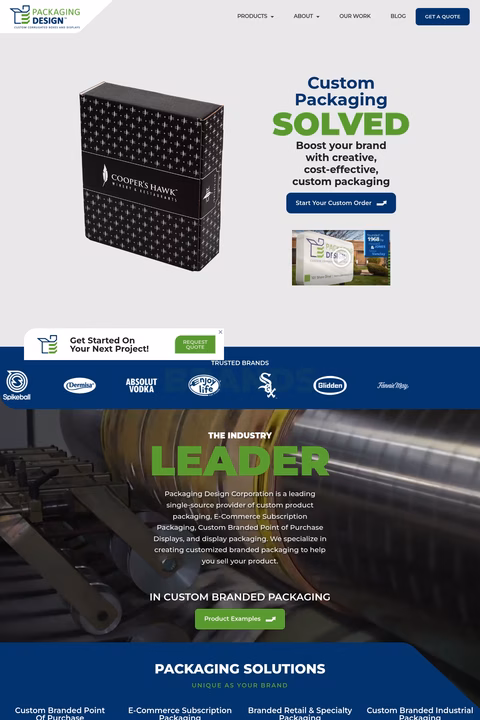 Packaging-Design-Corporation Homepage 1440px